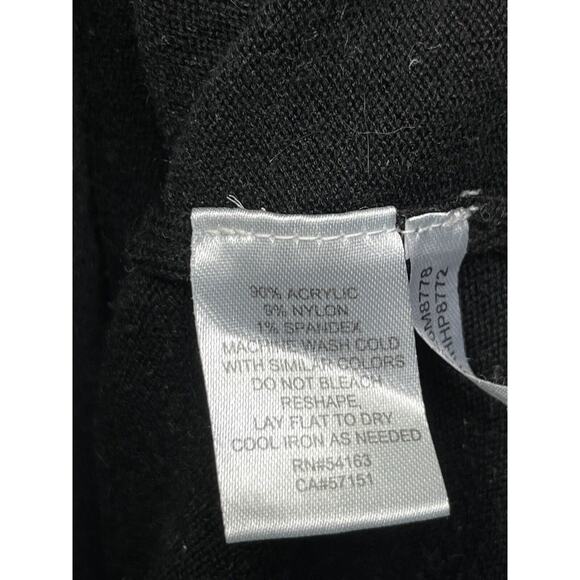 J Howard Dress Womens Large Knit Sweater Long‎ Sleeve Geeen Black Gray Cream - Picture 5 of 5